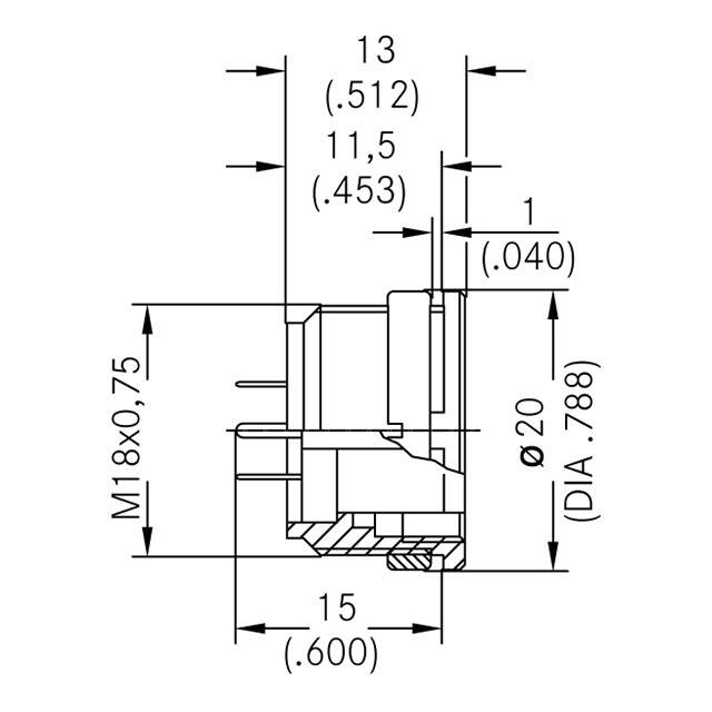 T 3359 300 Amphenol Tuchel Industrial  Circular Connector Assemblies